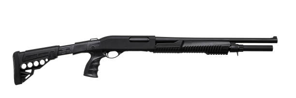 istock Gun. Shotgun isolated on white background 1142012595