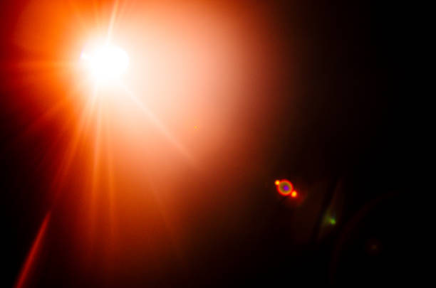 istock Abstract Natural Sun flare or Far star on the black background 1142013020