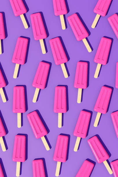istock Ice cream stick, Popsicle, Minimal summer concept. 1142016465