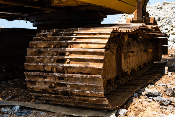 istock Wheel loaders or wheel caterpillar. 1142016483