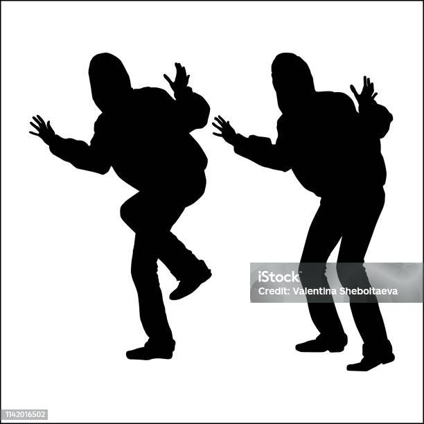 데 미 시즌 청바지 후드 재킷 전체 길이 스 니 커 즈의 두 포즈 움직임에 춤추는 소녀의 벡터 실루엣 검은색에 대한 스톡 벡터 ... 데 미 시즌 청바지 후드 재킷 전체 길이 스 니 커 즈의 두 포즈 움직임에 춤추는 소녀의 벡터 실루엣 검은색에 대한 스톡 벡터 ...