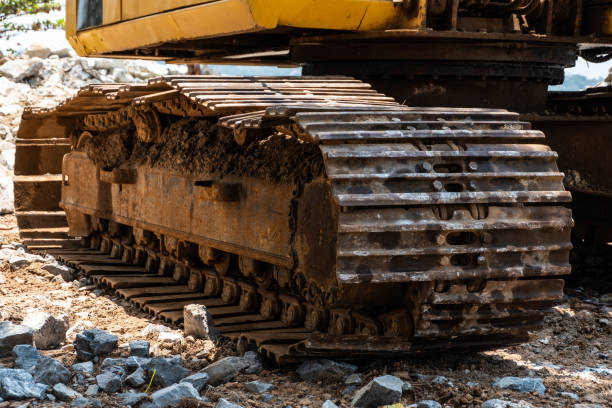 istock Wheel loaders or wheel caterpillar. 1142016546