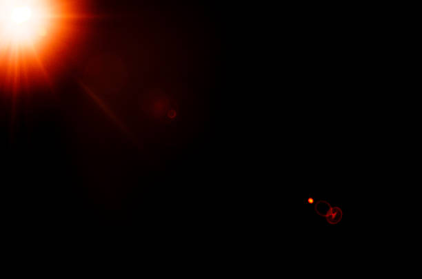 istock Abstract Natural Sun flare or Far star on the black background 1142017655