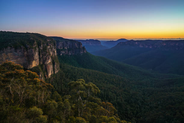 istock blue hour at govetts leap lookout, blue mountains, australia 38 1142024943