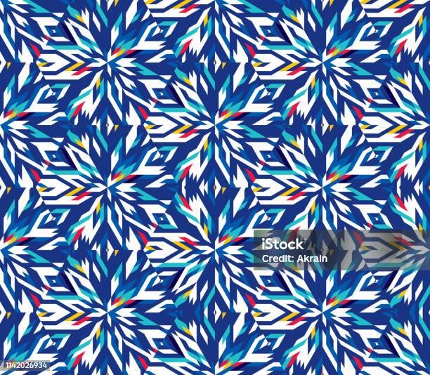 Pattern Saturation Design Examples Abstract Seamless Pattern With Hexagonal Structure Bright Saturated ...