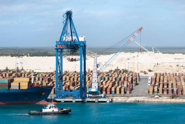 istock Grand Bahama Island Port Containers 1142026950