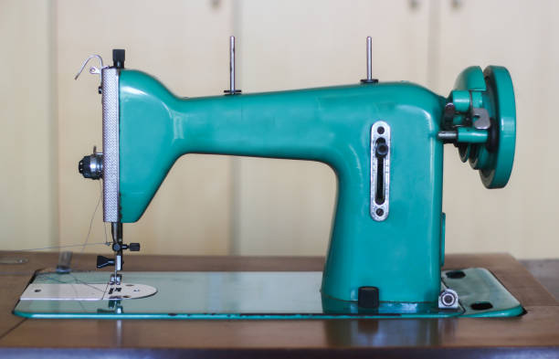 istock Vintage sewing machine. Concept for needlework and tailoring. 1142028439