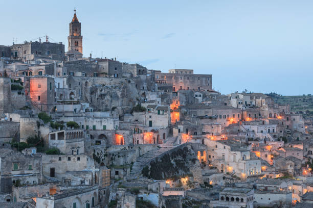 istock Sassi of Matera at night. 1142031899