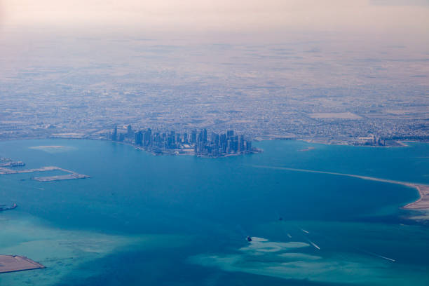 istock Aerial panorama of Doha 1142050551