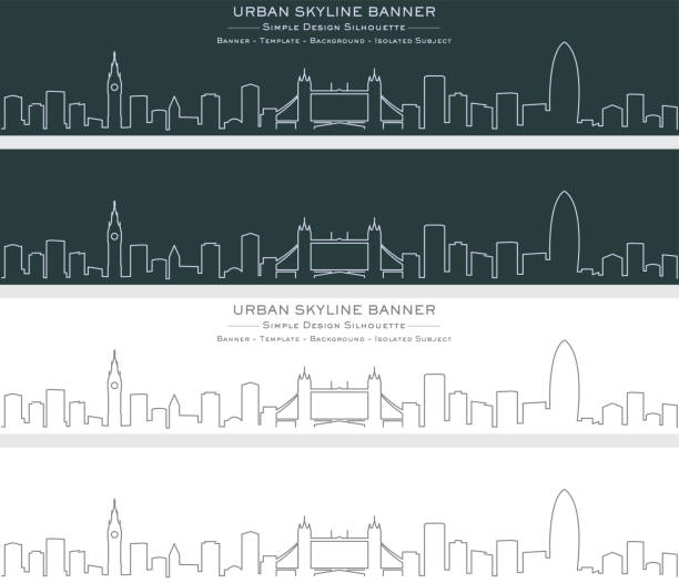 London Cityscape Drawing Illustrations, Royalty-Free Vector Graphics