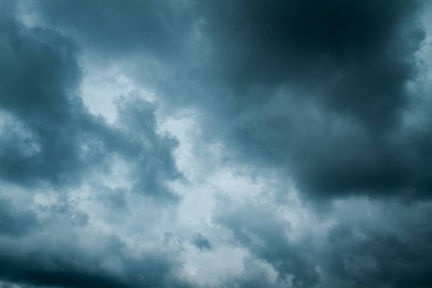istock Heavy dark clouds before the storm and rain 1142062628
