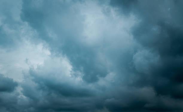 istock Heavy dark clouds before the storm and rain 1142062632