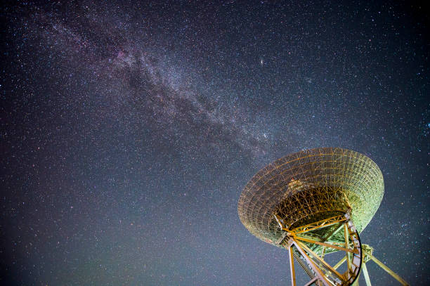 istock Radio telescopes and the Milky Way at night 1142097237