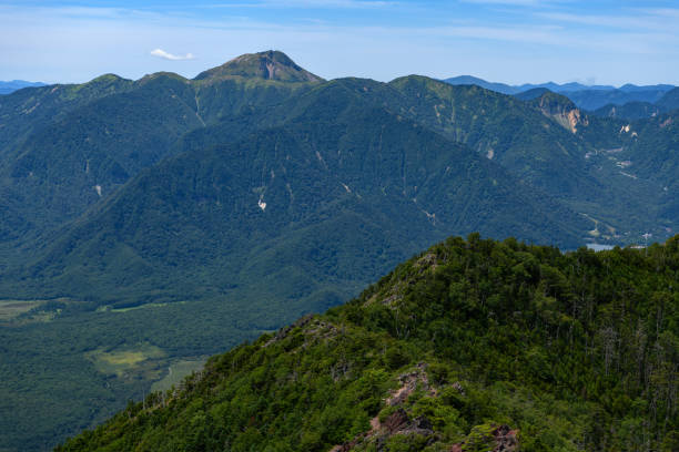 istock Mt.Okushirane seen from Mt.Nantaisan 1142099370