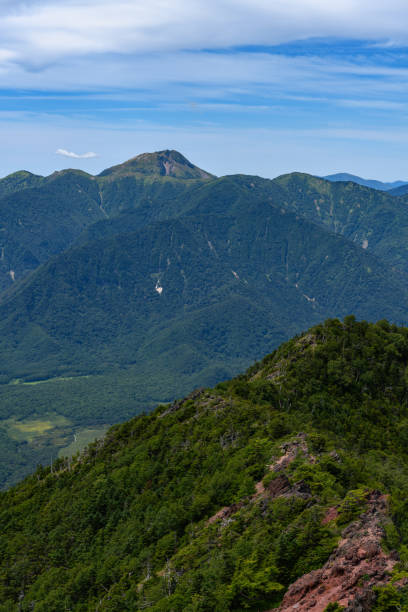 Mt.Okushirane seen from Mt.Nantaisan