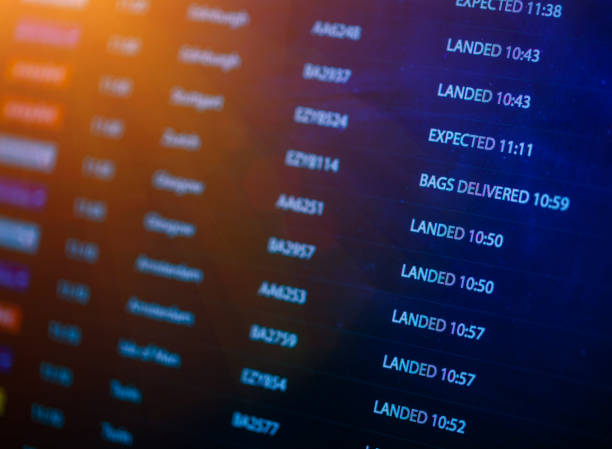 istock Check in, Airport Departure & Arrival information 1142099594