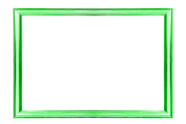istock beautiful green frame isolated on white background 1142099791