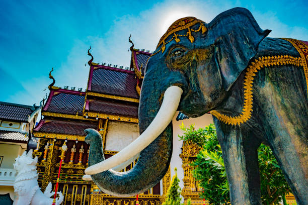 istock Buddhist temple Chiang Mai, Thailand 1142099948