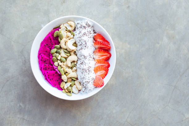 Berry smoothie bowl.