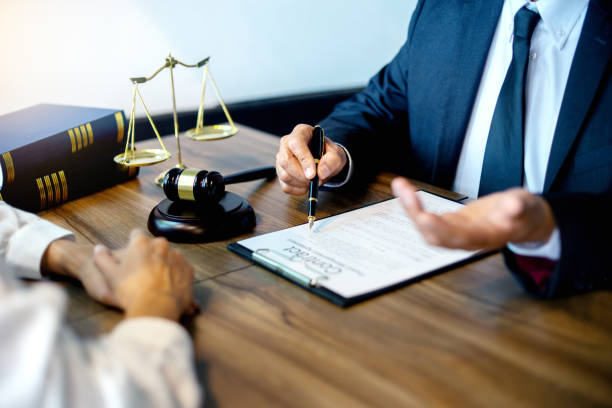 istock Judge gavel with Justice lawyers 1142103651