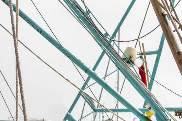istock Jigsaw metaphor Mast of a sailing boat with ropes 1142104644