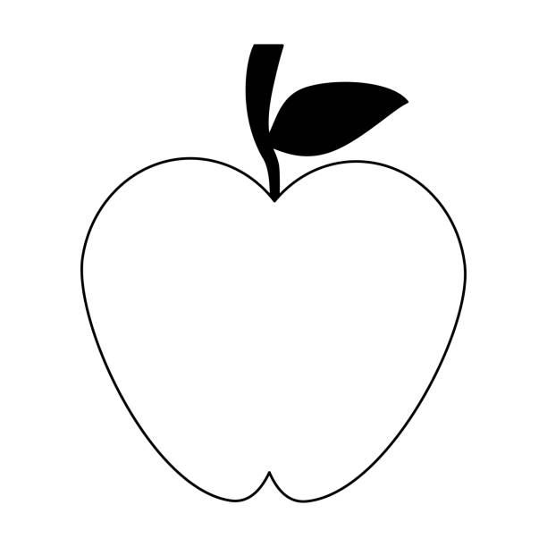 Ilustración de Dibujos Animados De Fruta De Manzana Aislados Blanco Y Negro y más Vectores Libres de Derechos de Agricultura - iStock Ilustración de Dibujos Animados De Fruta De Manzana Aislados Blanco Y Negro y más Vectores Libres de Derechos de Agricultura - iStock
