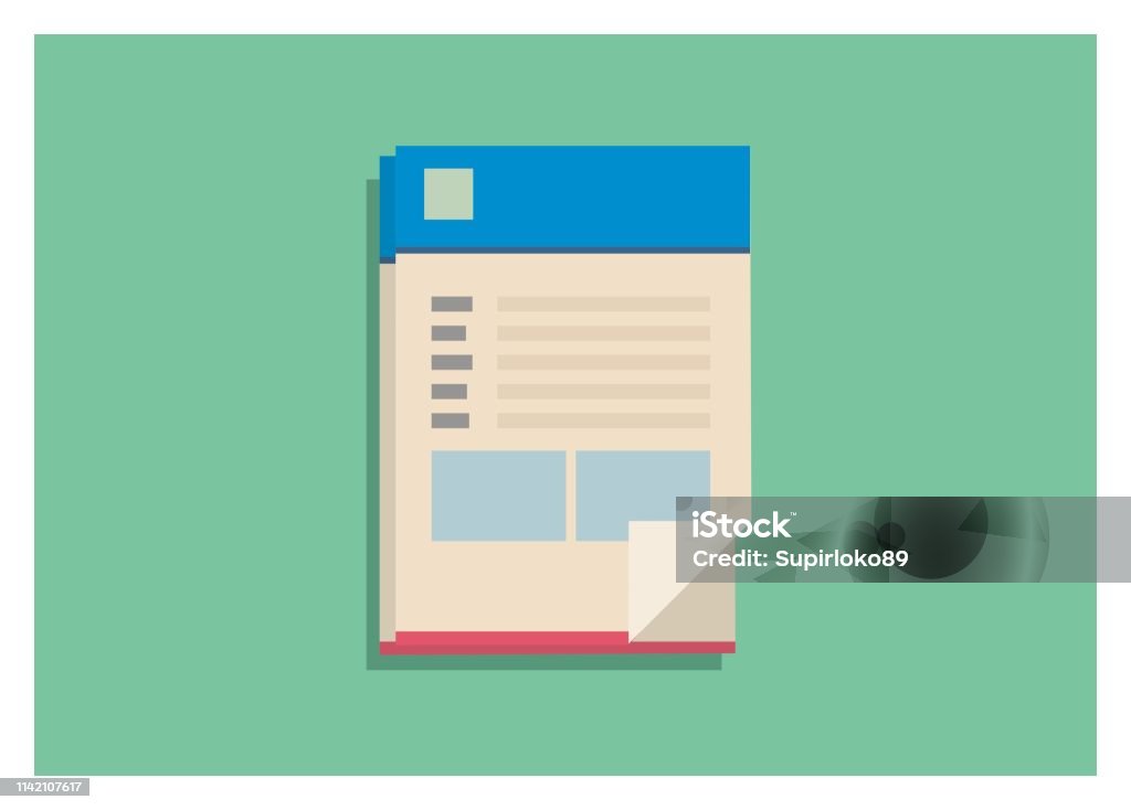 Form Papper Form Paper Simple Illustration Stock Illustration - Download Image Now ...