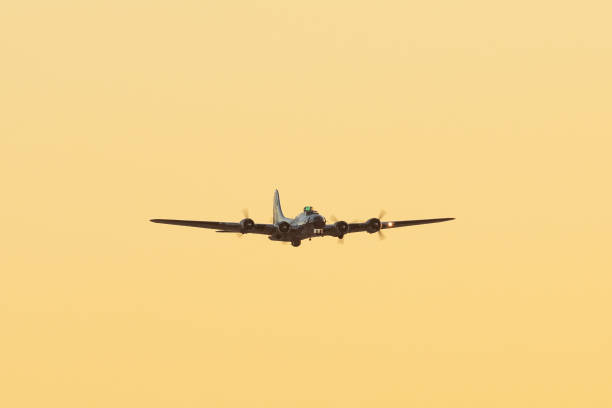 istock WWII bomber (B-17 Flying Fortress) in beautiful sunset light 1142115363
