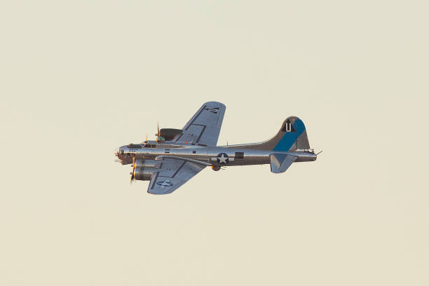 istock WWII bomber (B-17 Flying Fortress) in beautiful sunset light 1142115370
