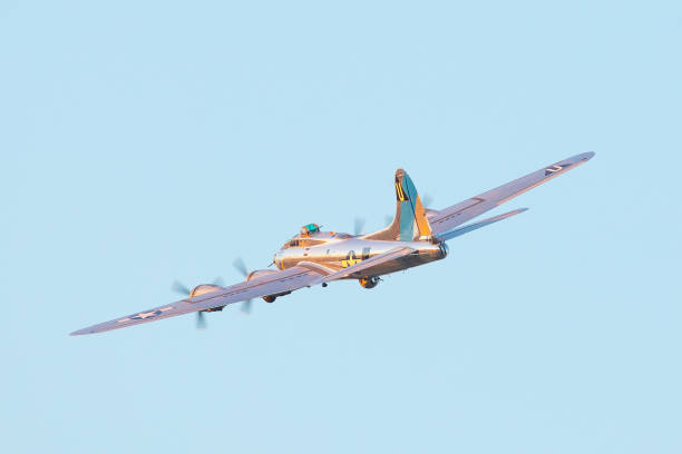istock WWII bomber (B-17 Flying Fortress) in beautiful sunset light 1142115397
