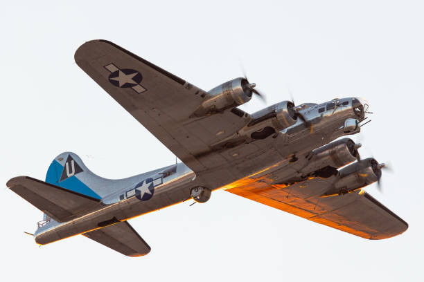 istock WWII bomber (B-17 Flying Fortress) in beautiful sunset light 1142115422