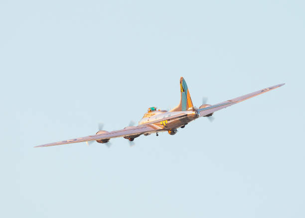 istock WWII bomber (B-17 Flying Fortress) in beautiful sunset light 1142115431
