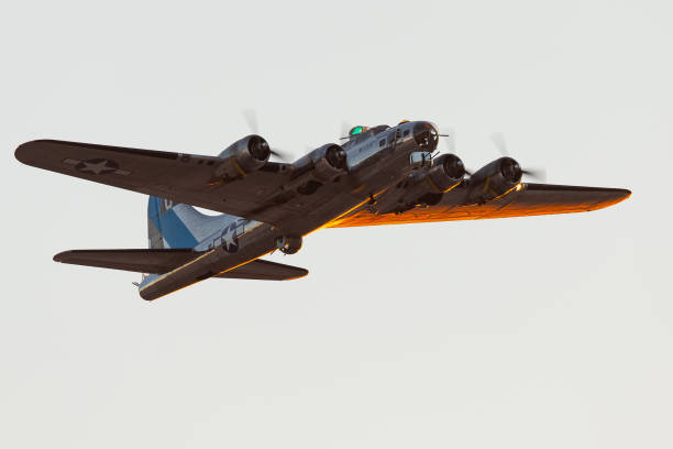 istock WWII bomber (B-17 Flying Fortress) in beautiful sunset light 1142115432