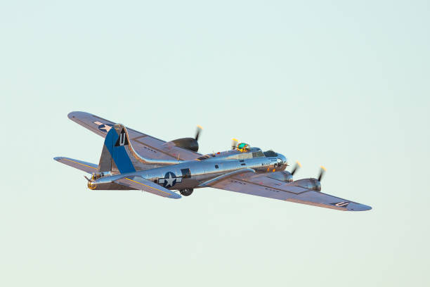 istock WWII bomber (B-17 Flying Fortress) in beautiful sunset light 1142115468