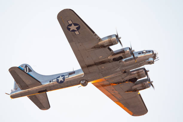 istock WWII bomber (B-17 Flying Fortress) in beautiful sunset light 1142115484
