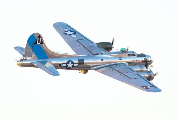istock WWII bomber (B-17 Flying Fortress) in beautiful sunset light 1142115496