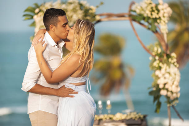 istock Elopement Wedding on the tropical beach 1142120551