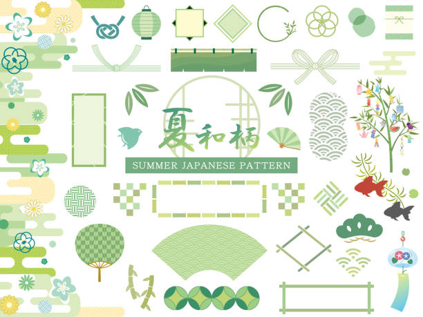 日本語のパターン - 七夕点のイラスト素材／クリップアート素材／マンガ素材／アイコン素材
