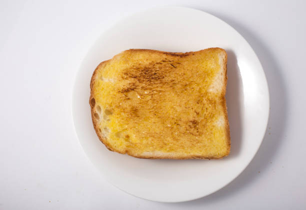 Slices of bread with butter
