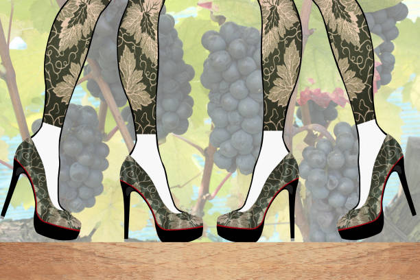 istock Stiletto Heels  Vine Leaf Pattern  Women's Fashion Show 1142130154