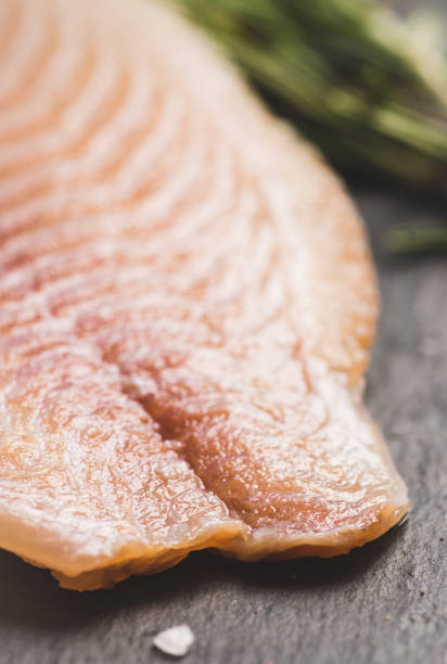 istock Raw tilapia fish fillet on the cutting board 1142131396