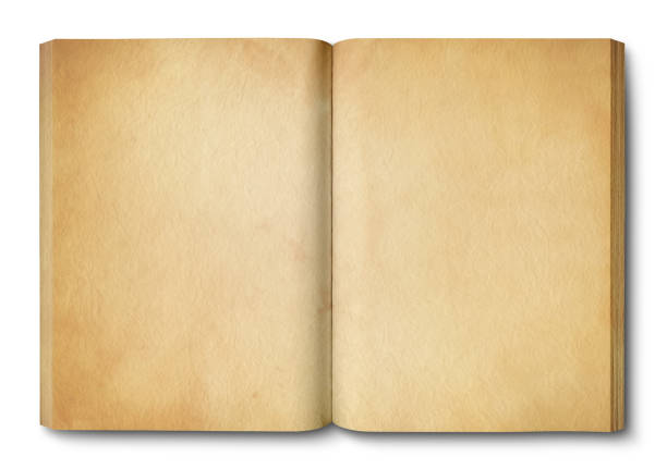 istock Vintage open book isolated on white background 1142155614