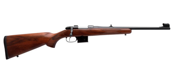 istock Classic double-barrell smooth-bore hunting rifle isolated on white background 1142161383