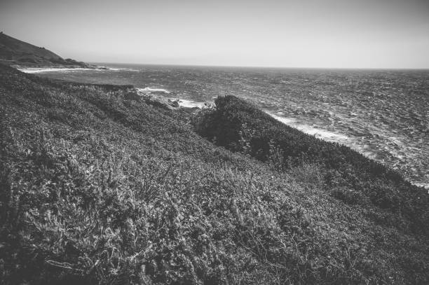 istock Wester coastline landscape, Black and white 1142171928