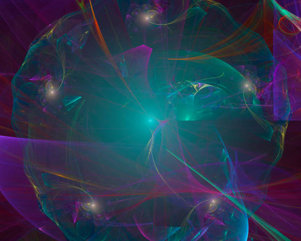 istock abstract digital fractal, fantasy scenery design swirl 1142176267