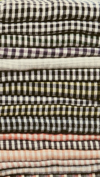 istock colorful towels, diaper, folded textiles, cloth as a background 1142177290