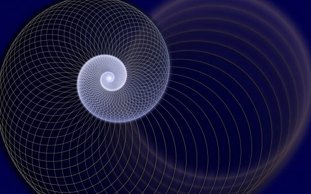 istock Abstract color dynamic background with lighting effect. Fractal spiral. Fractal art 1142178236