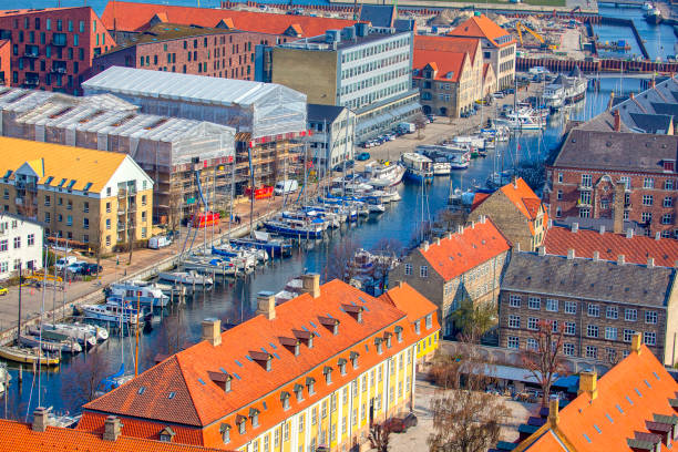 istock Aerial view of the harbour 1142179745