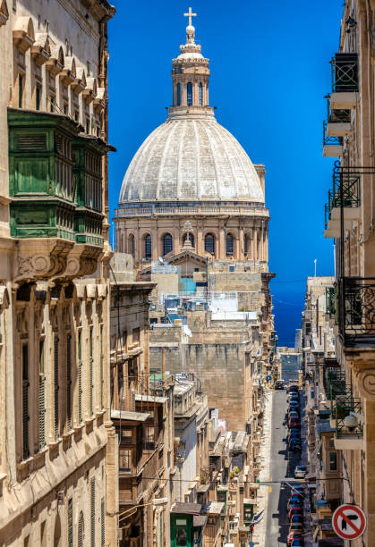 istock Carmelite church in Valletta, Malta 1142186117