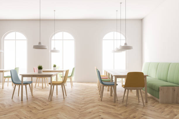 istock Interior of arched cafe with sofa 1142189127
